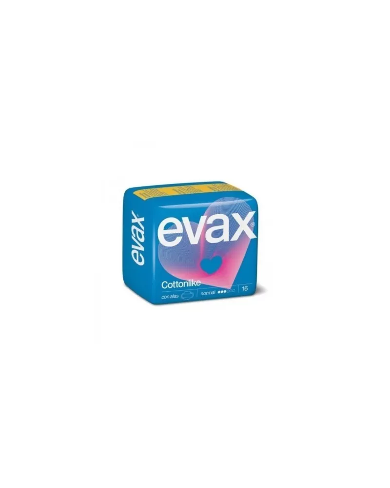 Compresas Evax Cottonlike Normal Alas 16