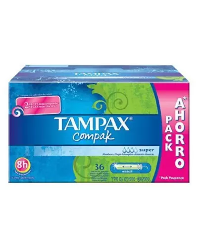Tampax Compak Tampón Super 36 U