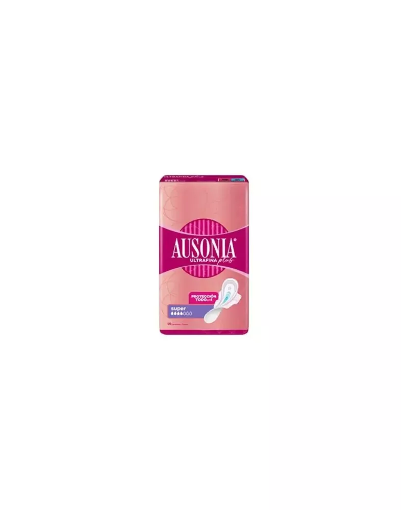 Ausonia Ultrafina Plus Compresas Super Alas 14 U