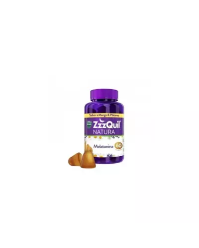 Vicks Zzzquil Natura Melatonin Saveur Mangue et Banane 60 Unités