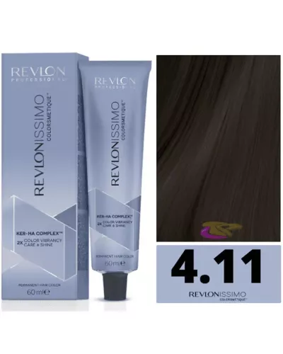 Revlon Revlonissimo Colorsmetique 4,11 Medium Chestnut Intense Ash 60ml