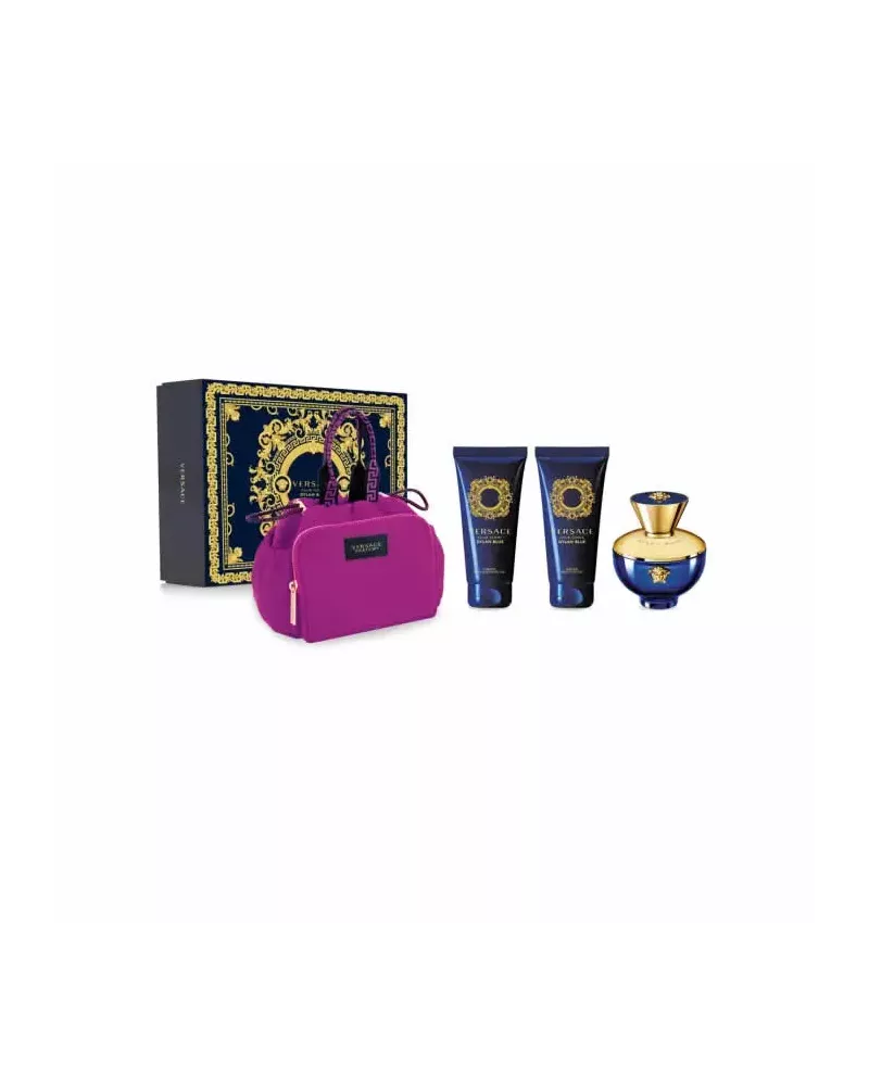 Versace Dylan Blue Pour Femme Eau de Parfum Vaporisateur 100ml Cofre 4 Productos