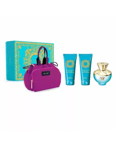 Versace Dylan Torquoise Eau De Toilette Spray 100ml Coffret 4 Produits