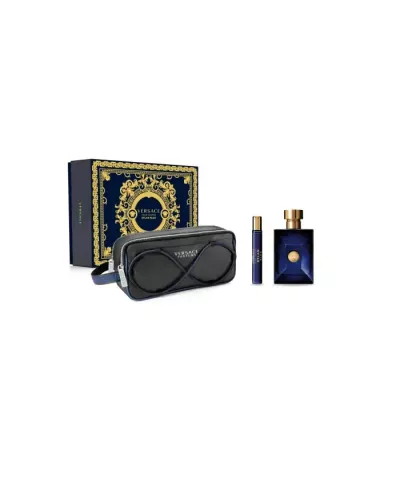 Versace Dylan Blue Eau De Toilette Spray 100ml Set 3 Pieces