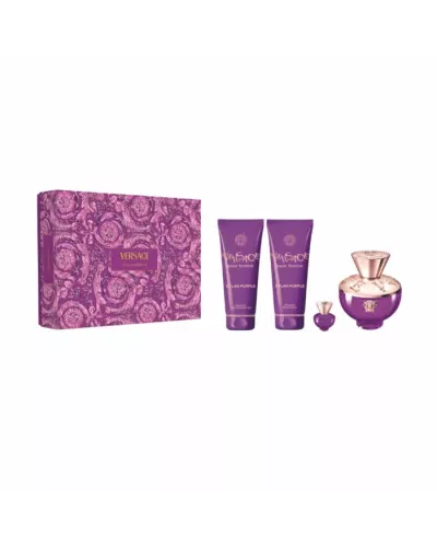 Versace Dylan Purple Eau de Parfum Spray 100ml Gift Set with 4 Items