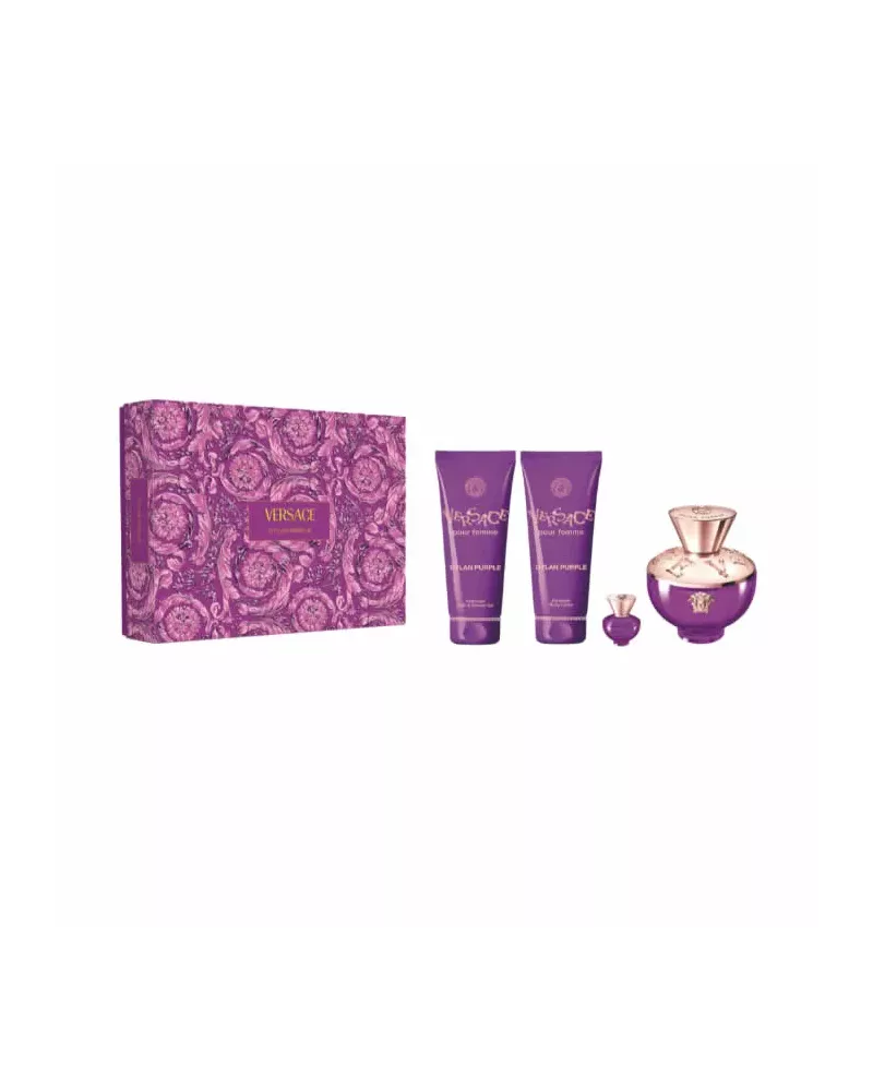 Versace Dylan Purple Eau De Parfum Vaporisateur 100ml Coffret 4 Produits