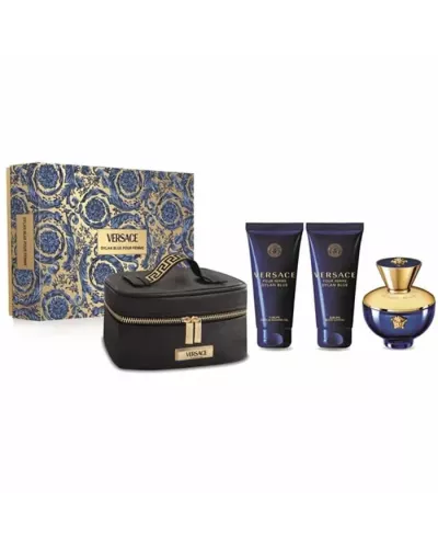 Versace Pour Femme Dylan Blue Eau De Parfum Vaporisateur 100ml Coffret 3 Produits