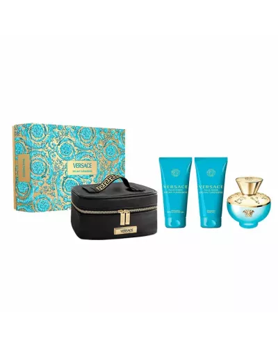 Versace Dylan Torquoise Eau De Toilette Spray 100ml Coffret 4 Produits