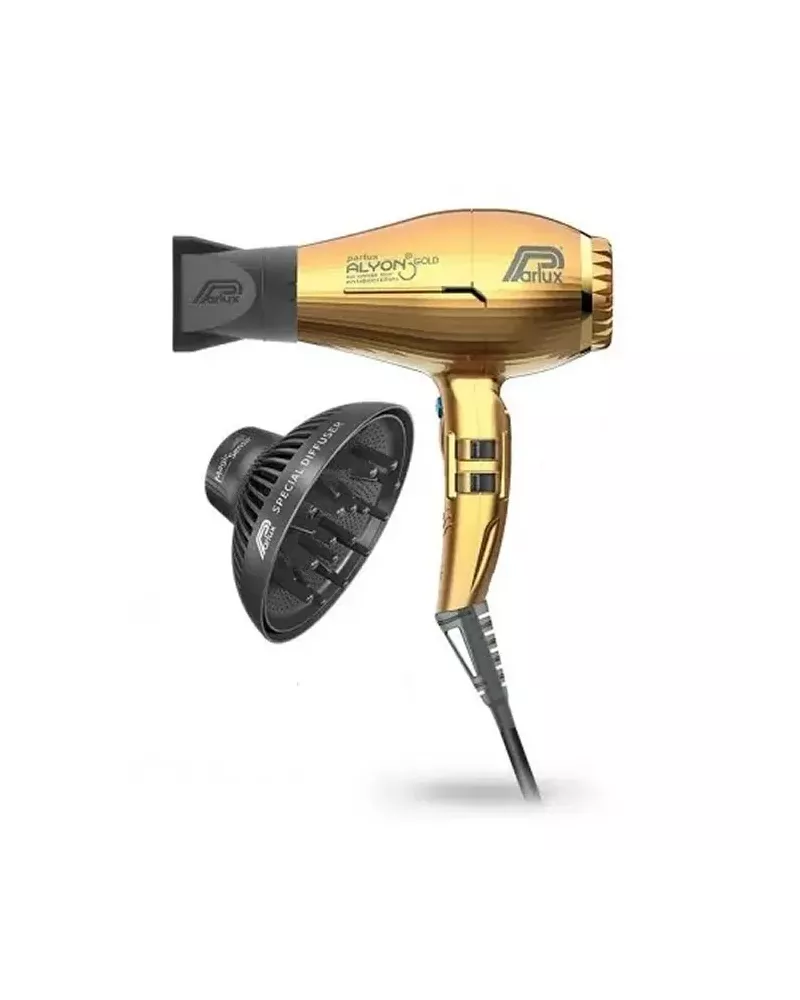 Parlux Hair Dryer Alyon Gold + Diffuseur