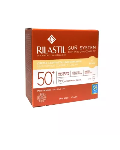 Rilastil Sun System Uniform Compact Cream Spf50+ Shade 01 Beige 10g