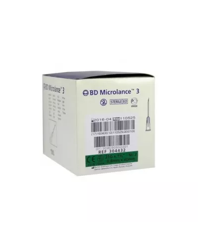 BD Microlance Aiguille 0,8mm x 40mm 100 Unités
