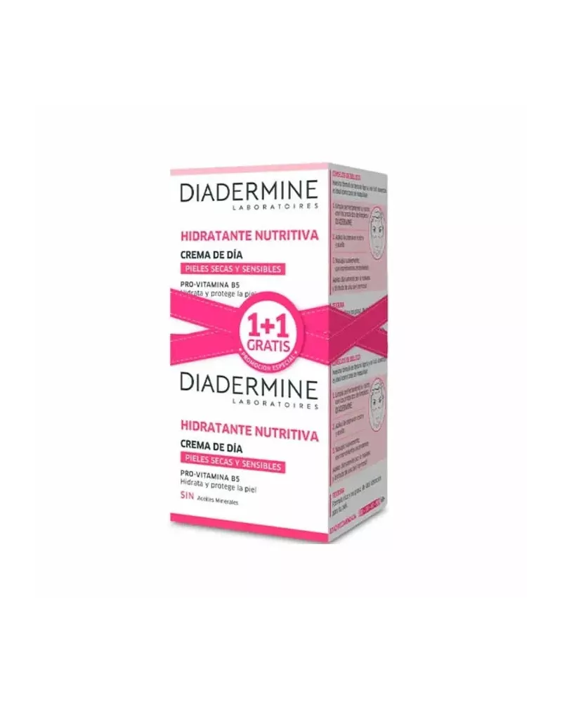 Diadermine Crème De Jour Hydratant Nourrissant 50ml Coffret 2 Produits