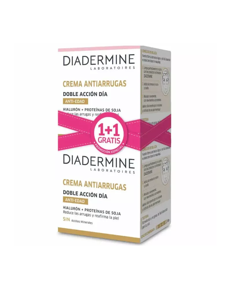 Crema de Día Antiedad Doble Acción Diadermine 50ml Estuche 2 Productos