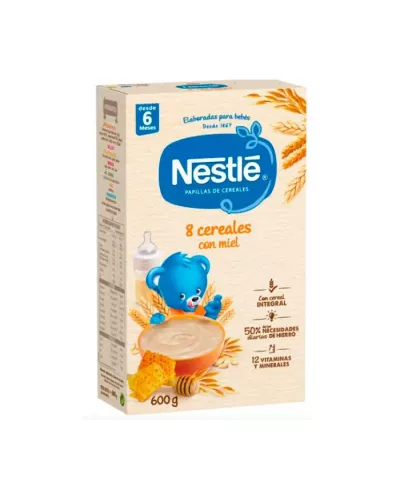 Nestlé Papilla 8 Cereales Con Miel y Bífidus 600g
