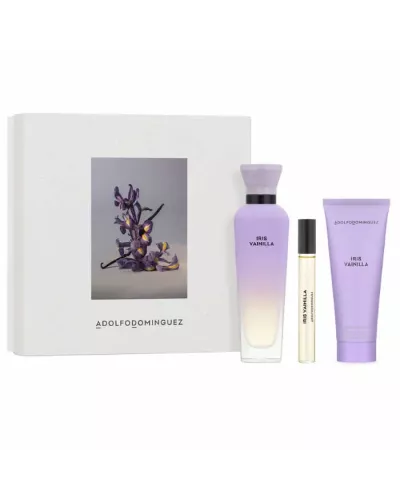 Adolfo Dominguez Iris Vainilla Eau De Parfum Vaporisateur 120ml Coffret 3 Produits