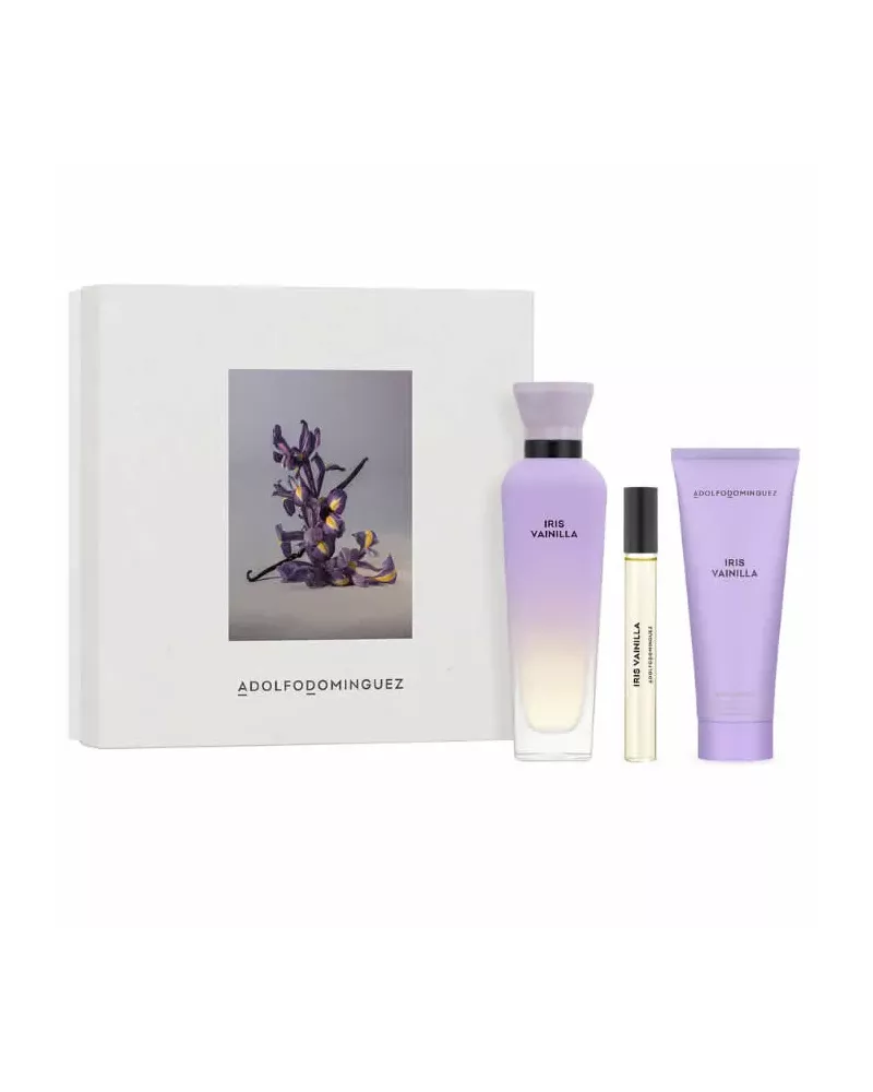 Adolfo Dominguez Iris Vainilla Eau De Parfum Spray 120ml Set 3 Pieces