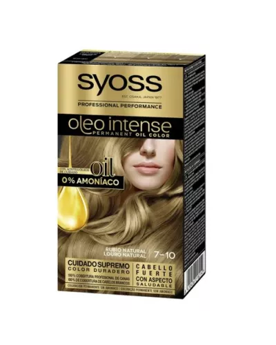 Syoss Oleo Intense Permanent Hair Color 7-10 Natural Blonde