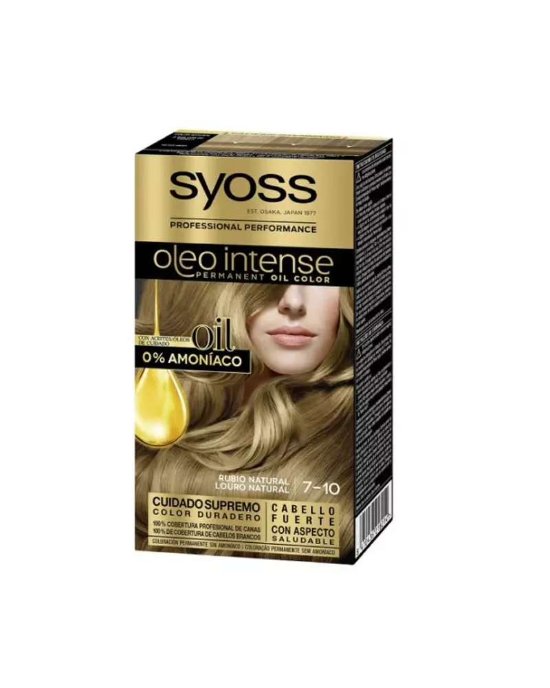 Syoss Oleo Intense Permanent Hair Color 7-10 Natural Blonde
