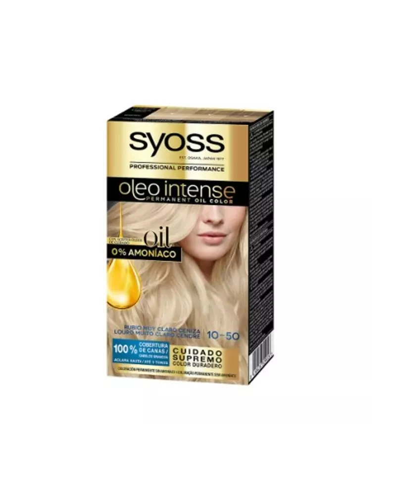 Syoss Oleo Intense Permanent Hair Color 10-50 Light Ash Blonde
