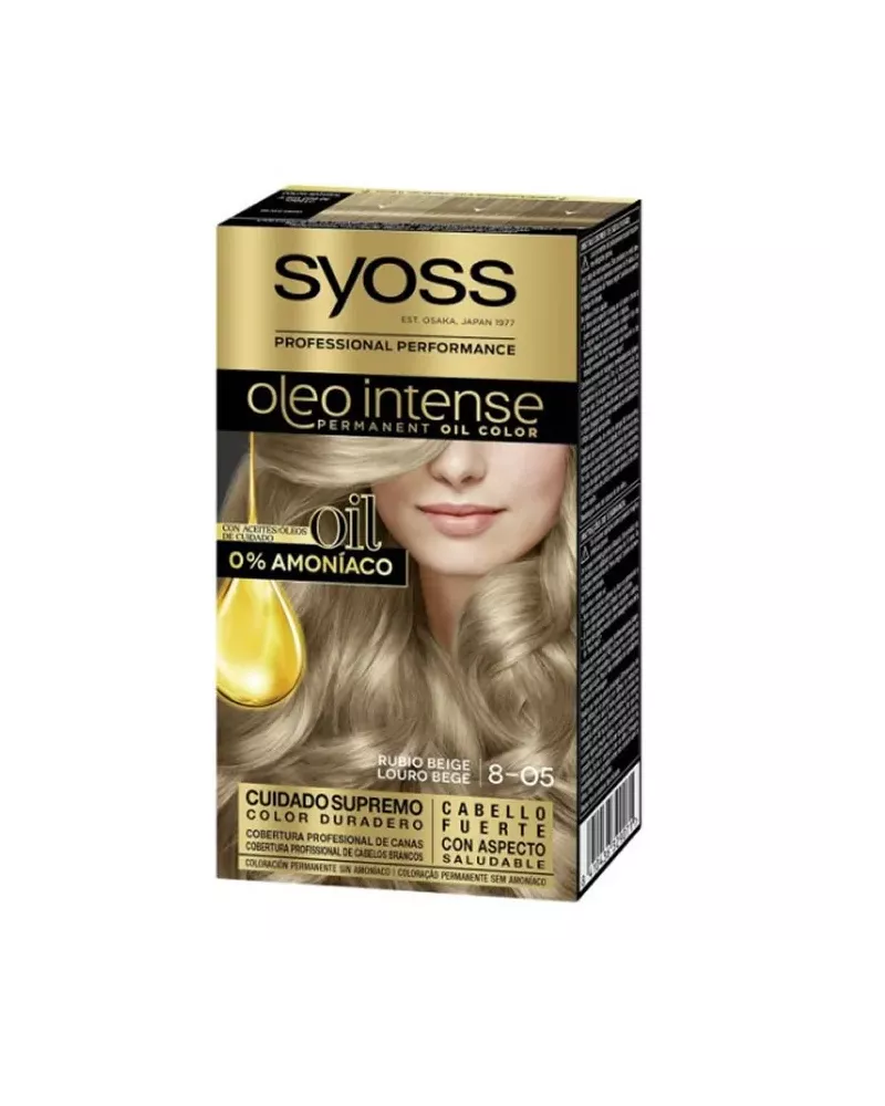 Syoss Oleo Intense Permanent Hair Color 8-05 Beige Blonde