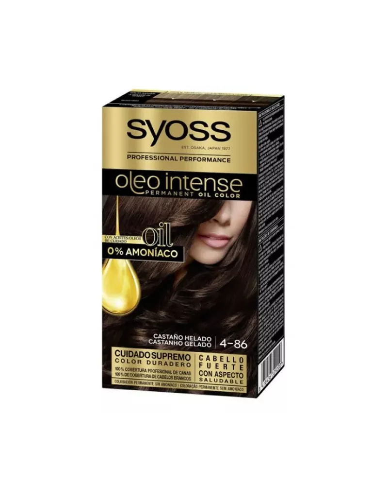 Syoss Oleo Intense Permanent Hair Color 4-86 Ice Brown