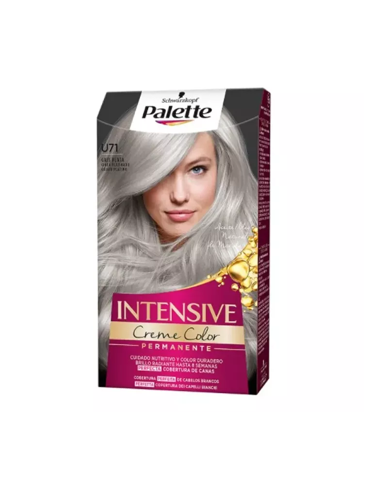 Schwarzkopf Palette Intensive Cream Colour Tint U71 Grey Silver