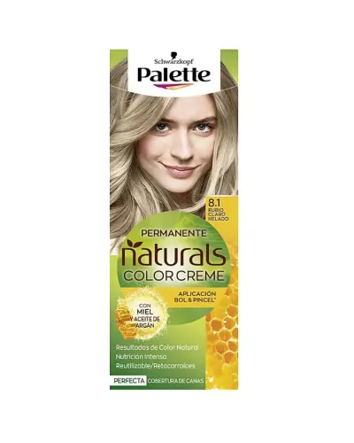 Schwarzkopf Palette Naturals Crema Color 8.1 Rubio Claro Plateado