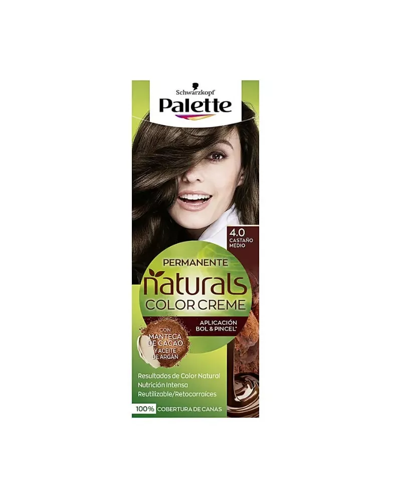 Schwarzkopf Palette Naturals Colour Cream 4.0 Medium Chestnut