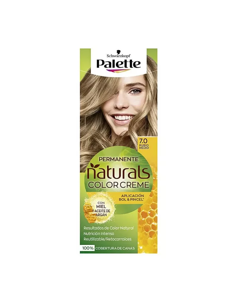 Schwarzkopf Palette Naturals Colour Cream 7.0 Medium Blonde