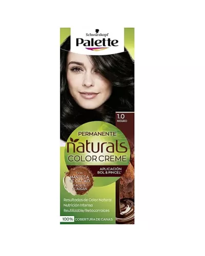 Crema de color Schwarzkopf Palette Naturals 1.0 Negro