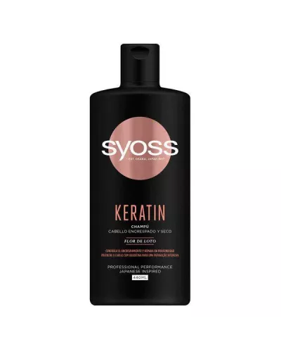 Syoss Keratin Champú Cabello Encrespado y Seco 440ml