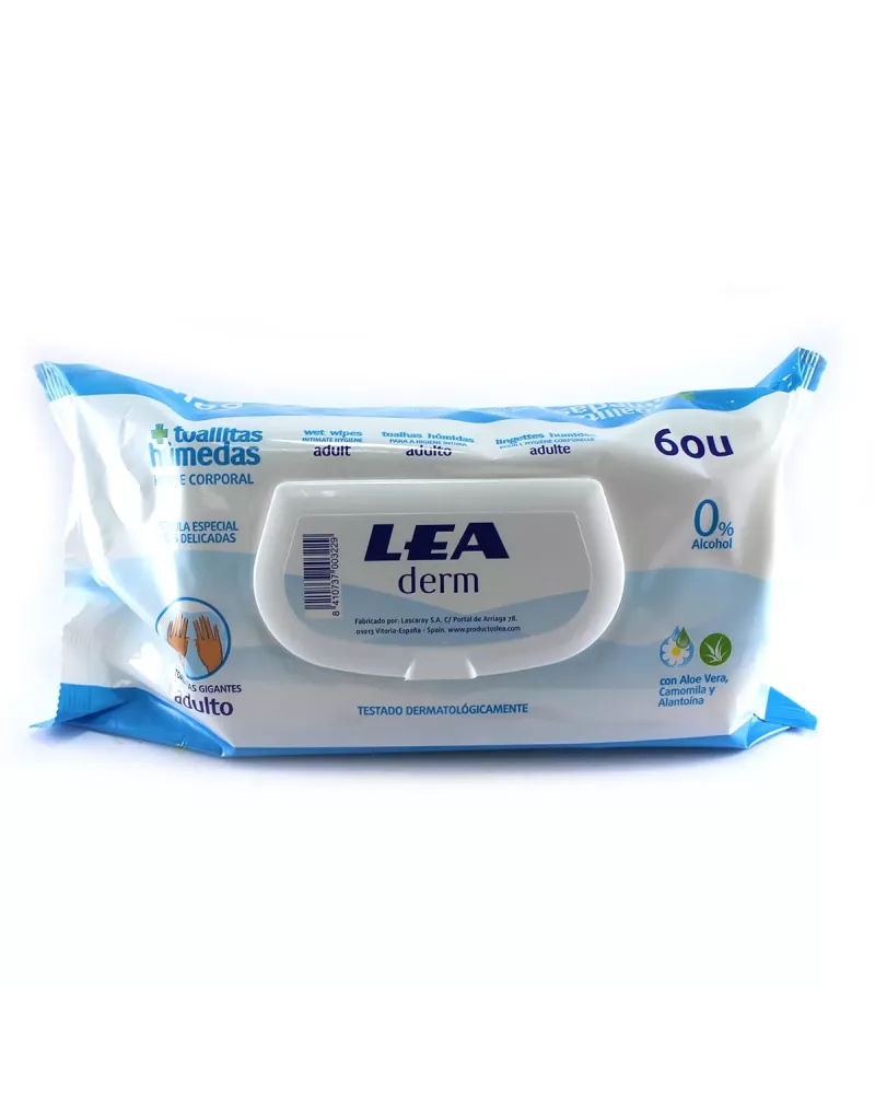 Paquete de 60 toallitas Lea Derm