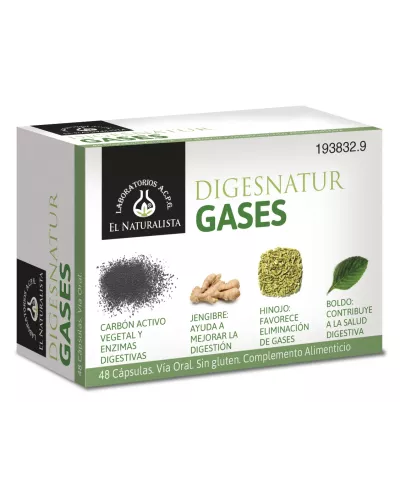 El Natural Digesnatur Gases 650 Mg X 48 Caps