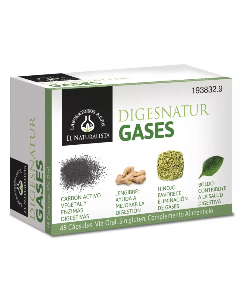 El Natural Digesnatur Gases 650 Mg X 48 Caps