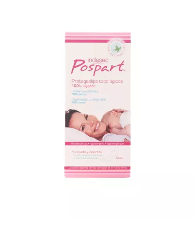 Indasec Pospart Protegeslip Tocologico 100% Coton 24 Unités