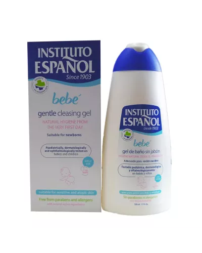 Gel de Baño para Bebé Sin Jabón y Sin Alergénicos - 500ml de Instituto Español