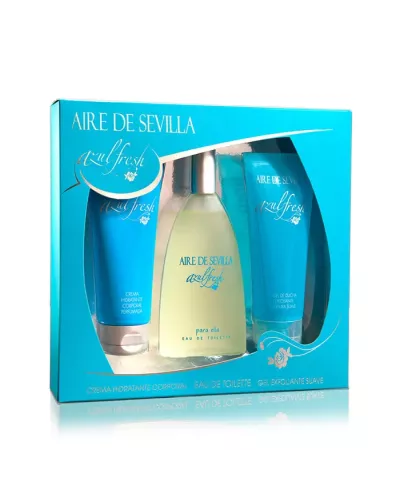 Aire De Sevilla Azul Fresh Eau De Toilette Vaporisateur 150ml coffret 3 pièces