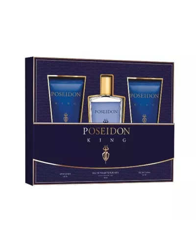 Aire De Sevilla Poseidon King Hombre Eau de Toilette Spray 150ml Estuche 3 Piezas
