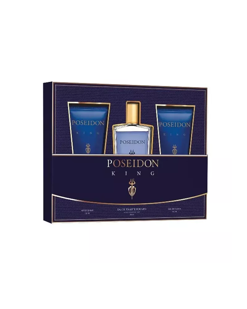 Aire De Sevilla Poseidon King Men Eau De Toilette Vaporisateur 150ml Coffret 3 Produits