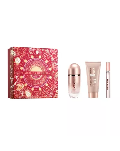 Carolina Herrera 212 Vip Rose Eau De Perfume Spray 80ml Set 3 Piezas Christmas 2023