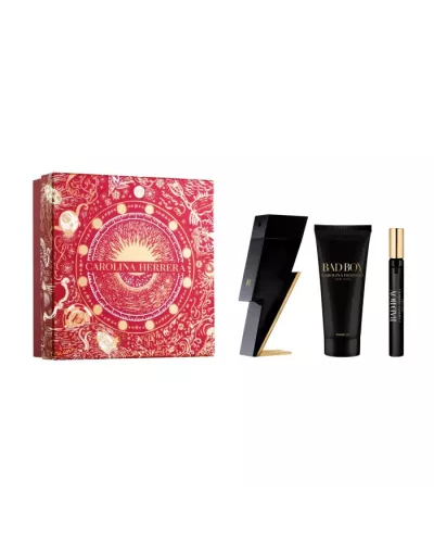 Carolina Herrera Bad Boy Eau De Toilette Spray 100ml Coffret 3 Produits 2023