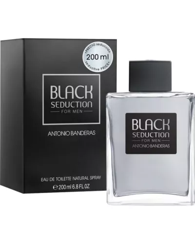 Antonio Banderas Black Seduction Eau de Toilette Spray 200ml
