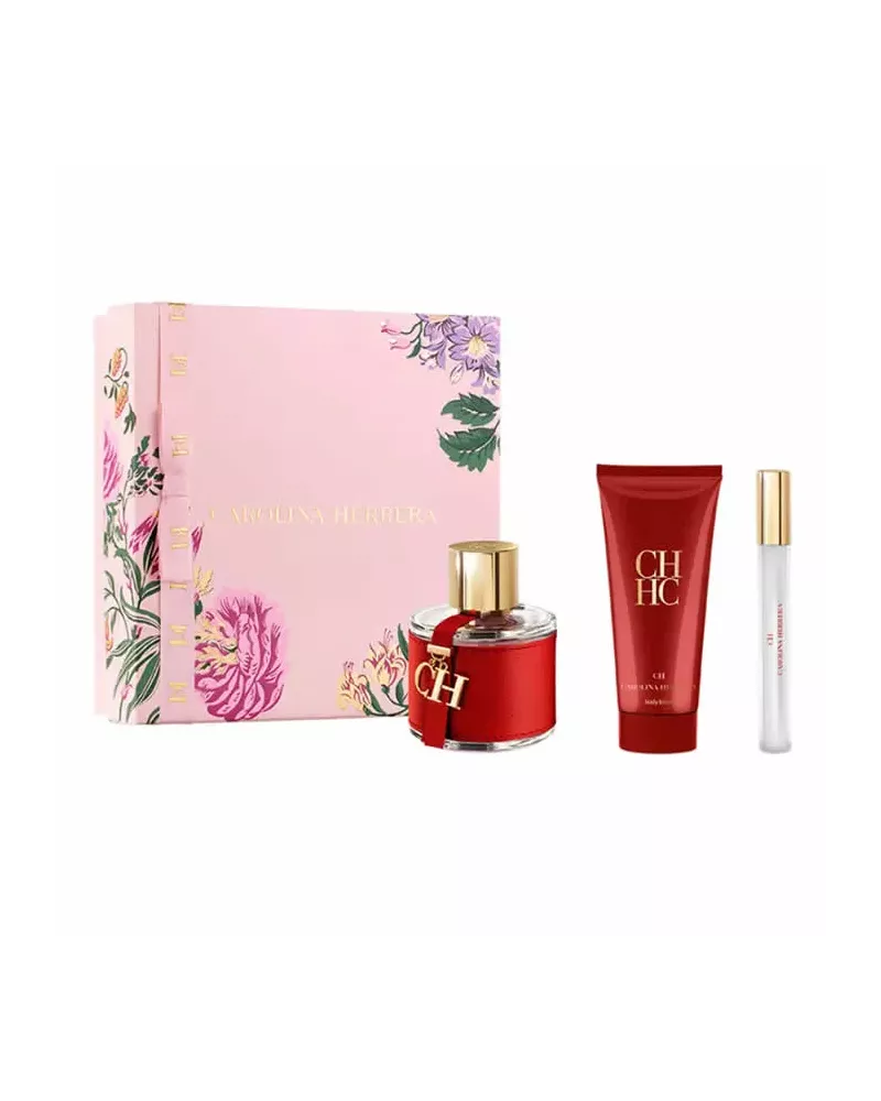 Carolina Herrera Ch Eau De Toilette Spray 100ml Set 3 Piezas
