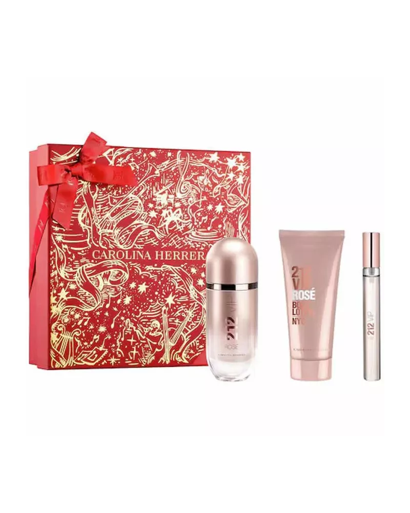 Carolina Herrera 212 Vip Rose Eau de Parfum Spray 80ml Set de 3 productos