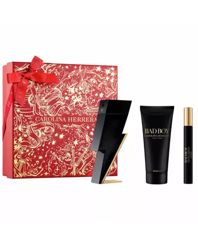 Carolina Herrera Bad Boy Eau De Toilette Vaporisateur 100ml Coffret 3 Produits
