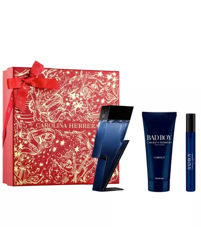 Carolina Herrera Bad Boy Cobalt Eau De Perfume Vaporisateur 100ml Coffret 3 Produits