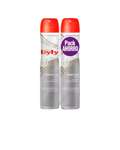 Desodorante en spray Sensitive de BYLY 2 x 200ml