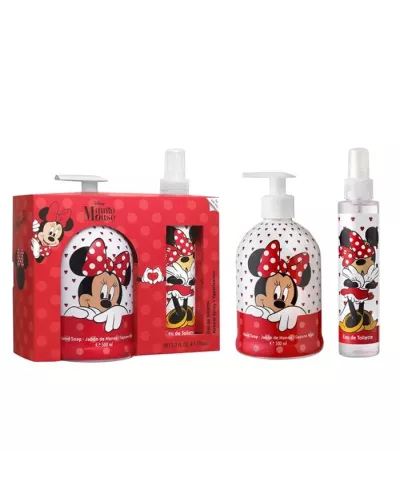 Disney Minnie Mousse Eau De Toilette Vaporisateur 150ml Coffret 2 Produits