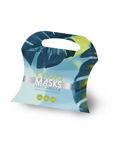 Innovafarm Washable Reusable Mask Black Set 2 Pieces
