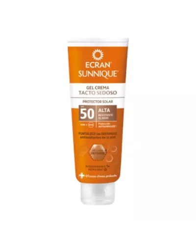 Ecran Sunnique Silky Touch Cream Gel Spf50 250ml